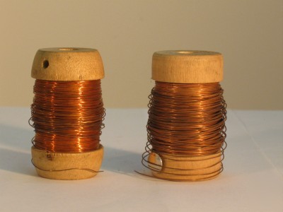 Soft copper wire no. 24 and no. 28