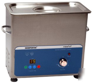 Ultrasonic cleaner w/heater, basket, 6 liter, digital,