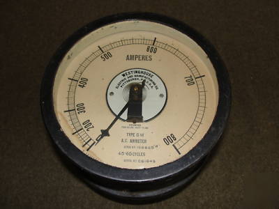 Antique westinghouse type sm a.c. ammeter