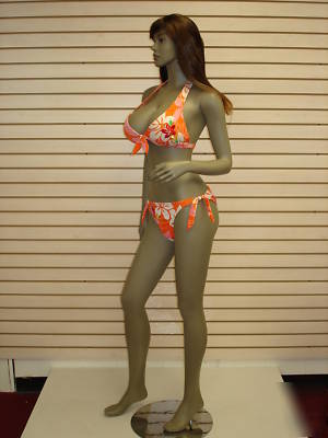 Brown black busty female mannequin sy-0102 / with wig