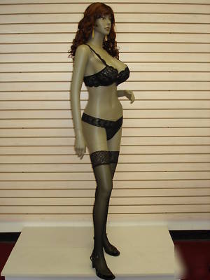 Brown black busty female mannequin sy-0102 / with wig