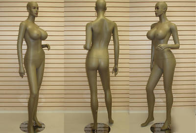 Brown black busty female mannequin sy-0102 / with wig