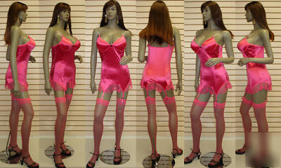 Brown black busty female mannequin sy-0102 / with wig