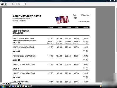 Flat rate pricing software hvac heating air electrical