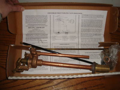 New cesco burlington brass float valve model 20R- 