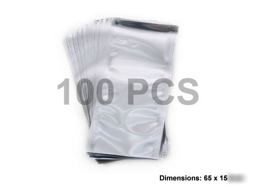 100PCS conductive anti static bag 65 x 150MM