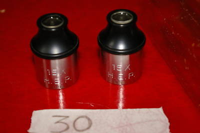 (2) nice 15X hep ao spencer microscope eyepieces 30 