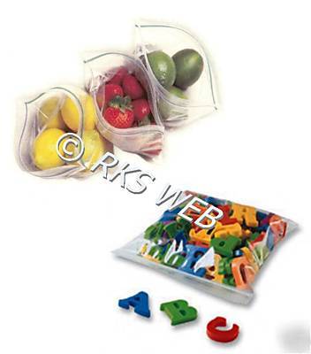 2000 strong grip seal resealable clear poly bags 8