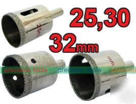 25 30 32MM diamond coated drill bit hole saw tile marb