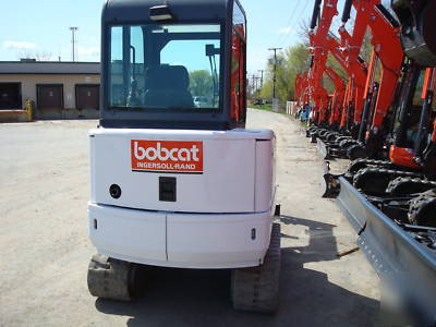 Bobcat 328 3 ton mini excavator with cab 2 buckets