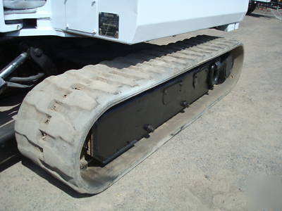 Bobcat 328 3 ton mini excavator with cab 2 buckets