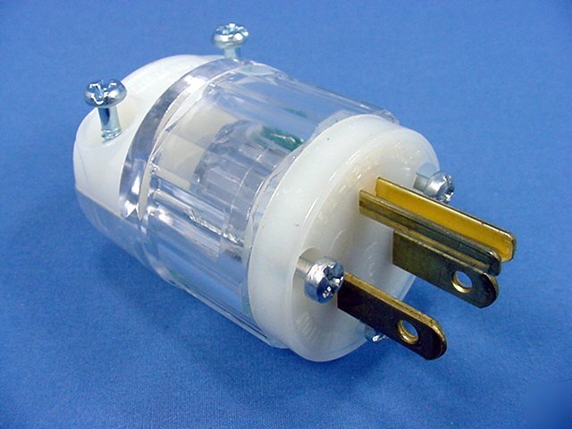 Leviton hospital grade clear plug 5-15 15 amp 125 volt