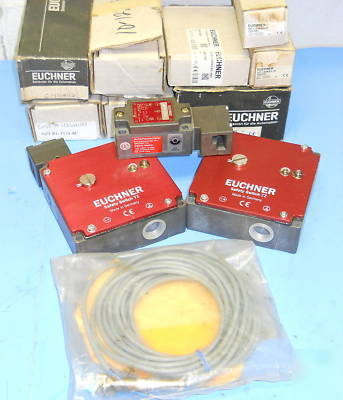 New euchner NZ1VZ-518C & other switches, lot of 11, 