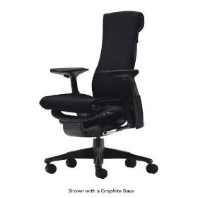 New herman miller embody chair balance black with arms