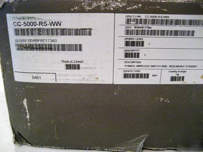 New symbol cc-5000-rs-ww wireless switch open box