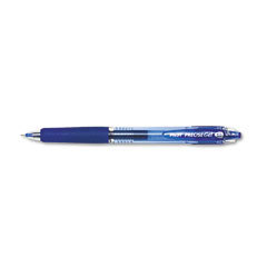 Precise retractable gel rollerball pen, fine tip, blue 