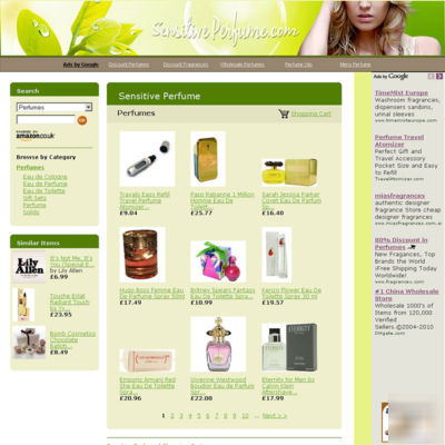 Turnkey perfume adsense affiliate website for sale