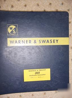 Warner swasey 311 hydraulic excavator manual parts x