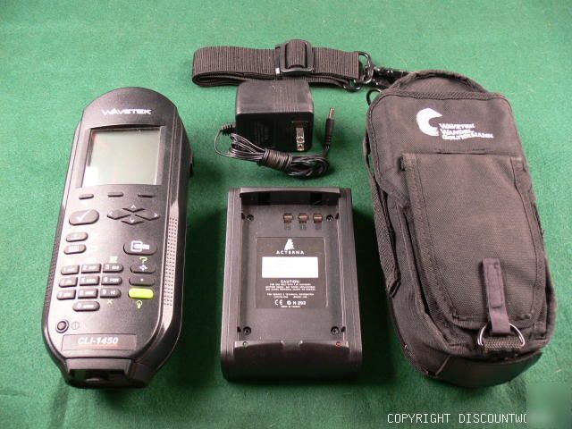 Wavetek (acterna) cli 1450 cable meter w/acc. a+ cond.