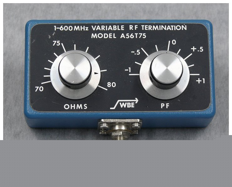Wbe wide band engineering variable rf termination