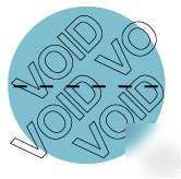 100 tamper evident security labels stickers void 3/4