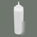 12 clear wide mouth squeeze bottles 16OZ 16 oz commerci