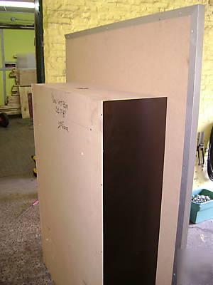 Display case flush mount in wall w/ lights