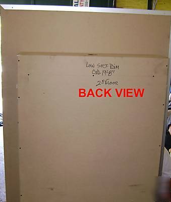 Display case flush mount in wall w/ lights