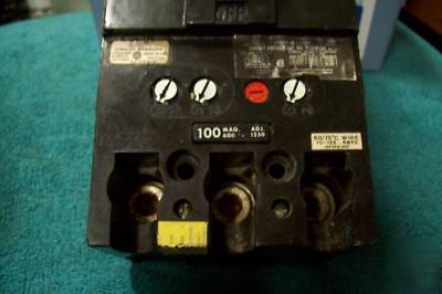 G.e. 100 amp adjustable breaker/ used / excellent