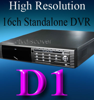 H.264 16CH hi-resolution full D1 video/audio dvr/ dvs