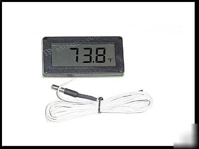 Lcd digital temperature panel meter with probe