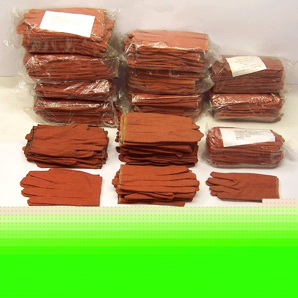 Lot 146 pair pvc industrial work gloves plasco l-m-s