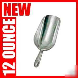 New 12 oz commercial aluminum barware ice dry bin scoop