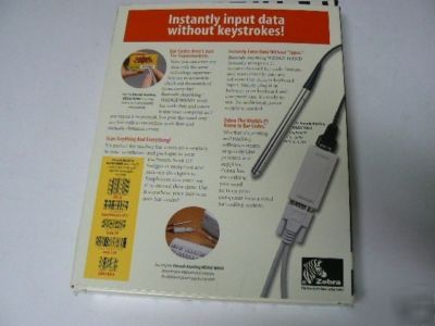 New zebra wedge wand keyboard pos scanner warranty