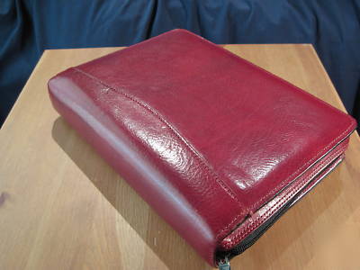 Scully organizer day planner with pen calendar leather