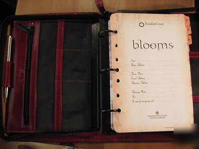 Scully organizer day planner with pen calendar leather