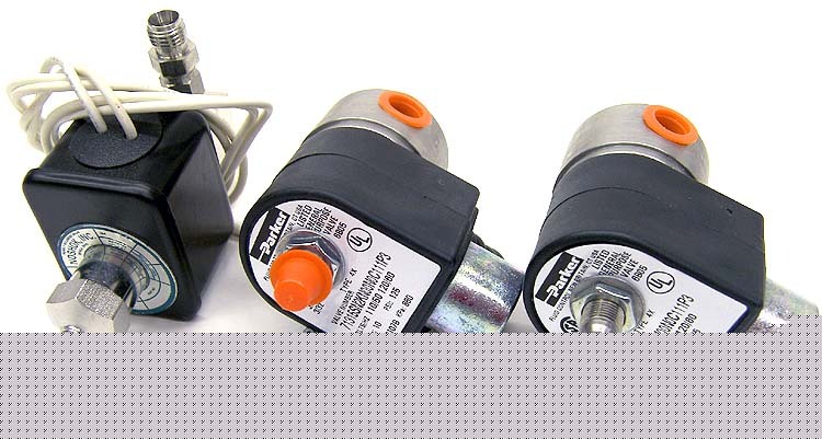 Lot 3 parker solenoid valve 71315 air water light oil