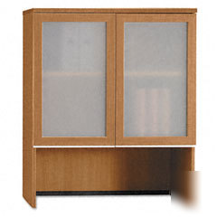 Bush milano hutch with glass doors