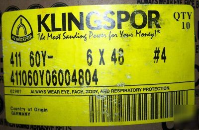 New 6X46,60 grit,klingspor sanding belt,belt sander, 
