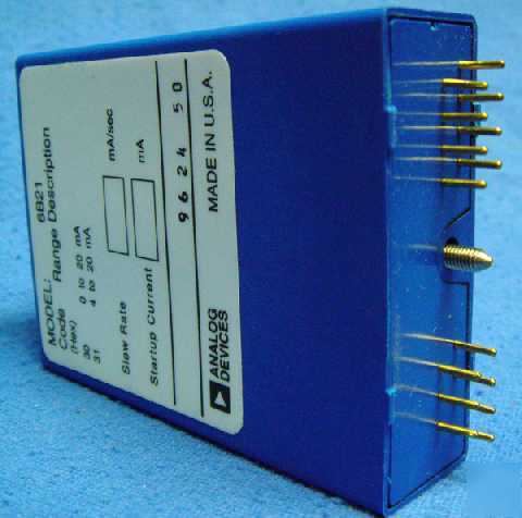New analog devices 6B21 isolated analog input 