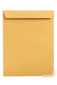 New brown craft envelope - gummed end flap 