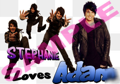 New idol adam lambert add any name custom mouse pad