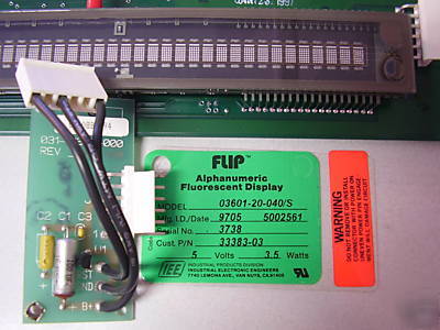 New iee 40 digit fluorescent display, model 0360120040 