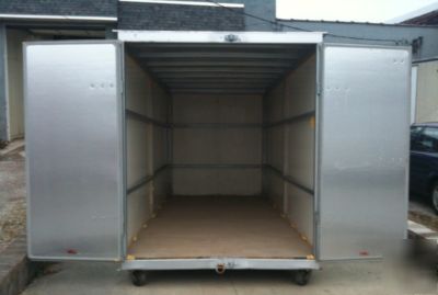 7' x 16' trailpod mobile storage containers on casters