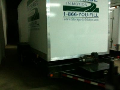 7' x 16' trailpod mobile storage containers on casters