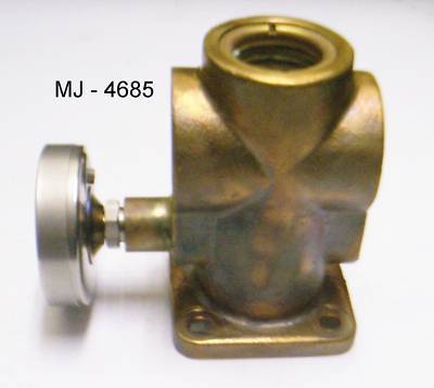 Delaval liquid sight bronze indicator / thermometer