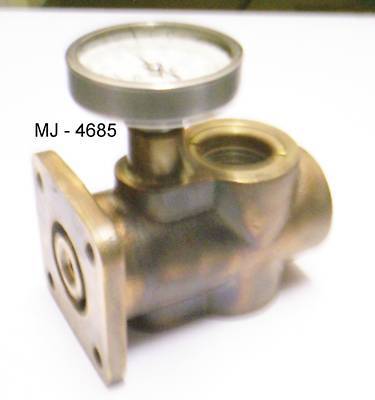 Delaval liquid sight bronze indicator / thermometer