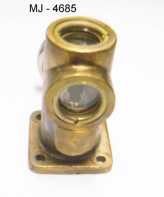 Delaval liquid sight bronze indicator / thermometer