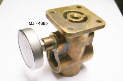 Delaval liquid sight bronze indicator / thermometer