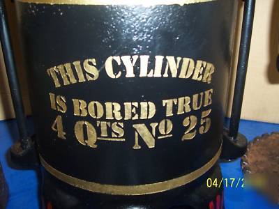 Enterprise dated 4 qt sausage stuffer lard fruit press